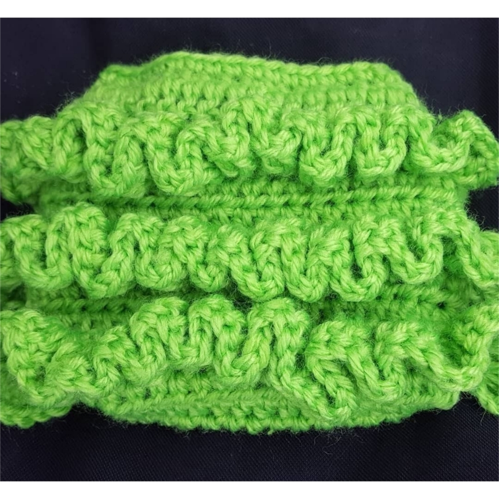 Handmade Crochet Ruffle Diaper Cover - Picture 2 of 2
